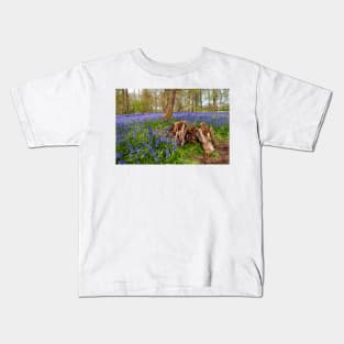 Bluebell Woods Greys Court Oxfordshire UK Kids T-Shirt